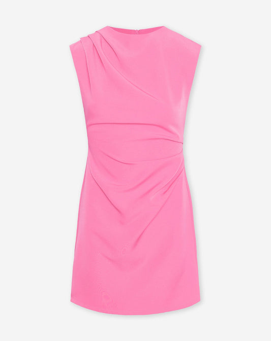 SOFIA RUCHED DRESS TALL ROZE