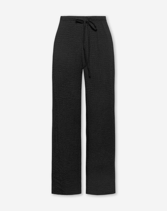 STRUCTURE STRAIGHT LEG PANTS TALL ZWART