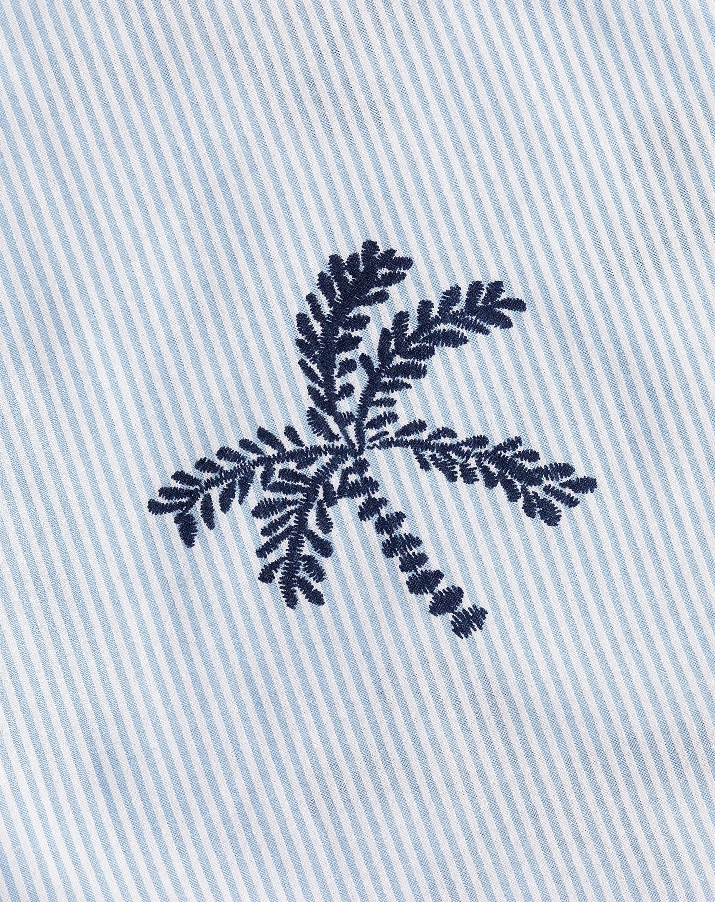PALM STRIPE SHORTS BLAUW
