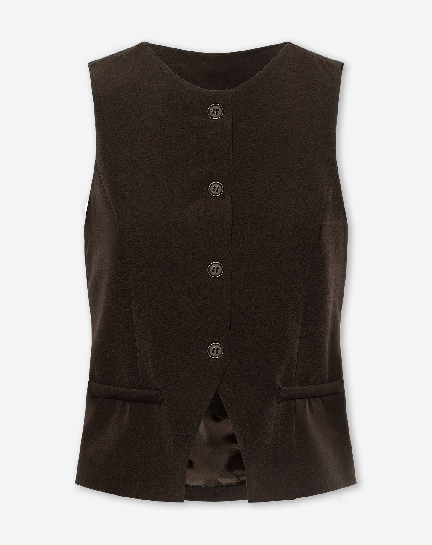 MOLLY GILET DONKERBRUIN