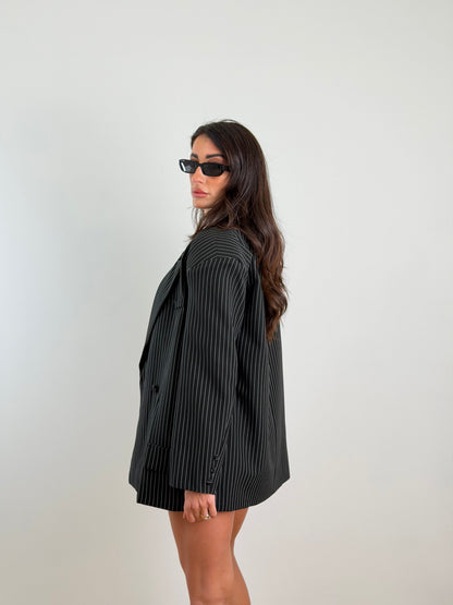 Giacca gessata V13571