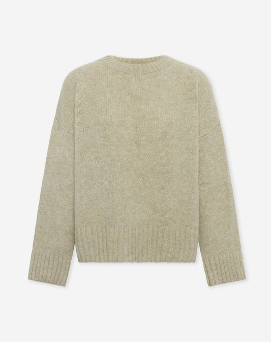 BIANCA BOXY KNIT OLIJFGROEN