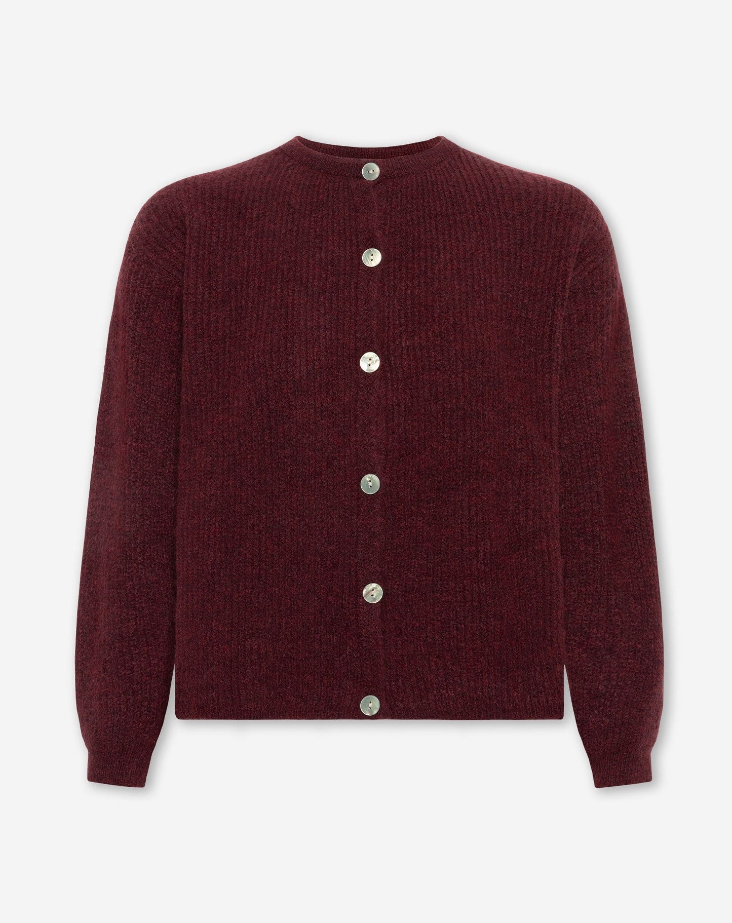 CARDIGAN DE PUNTO BORDEAUX