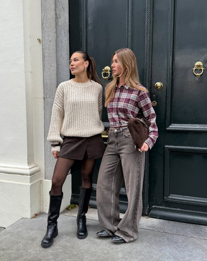 ESMEE CHUNKY KNIT BEIGE