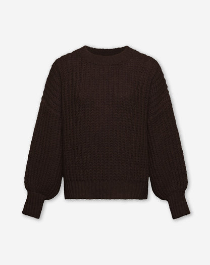 ESMEE CHUNKY KNIT BRUIN