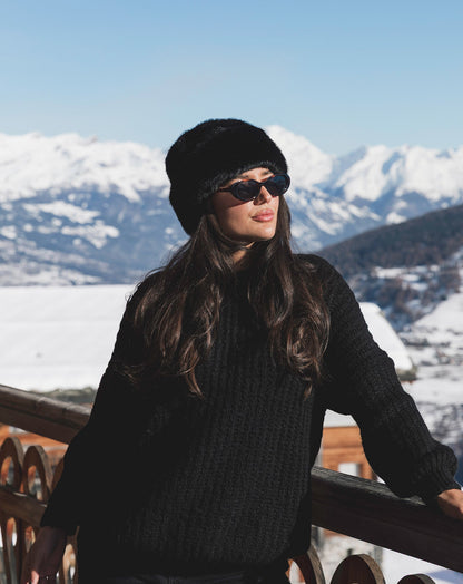 CLEO BOXY KNIT ZWART