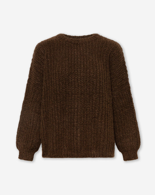 CLEO BOXY KNIT BRUIN