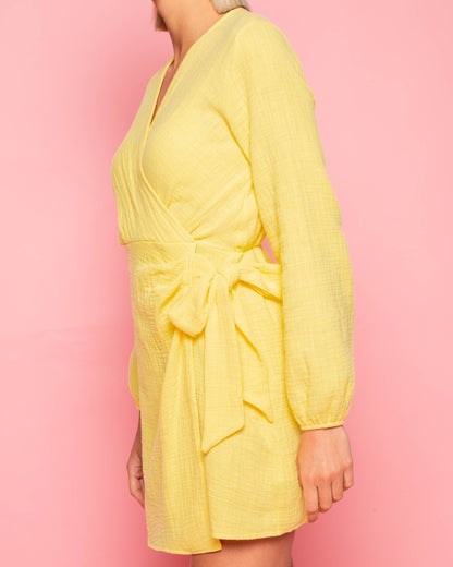 MOUSSELINE FAKE WRAP DRESS BOTERGEEL