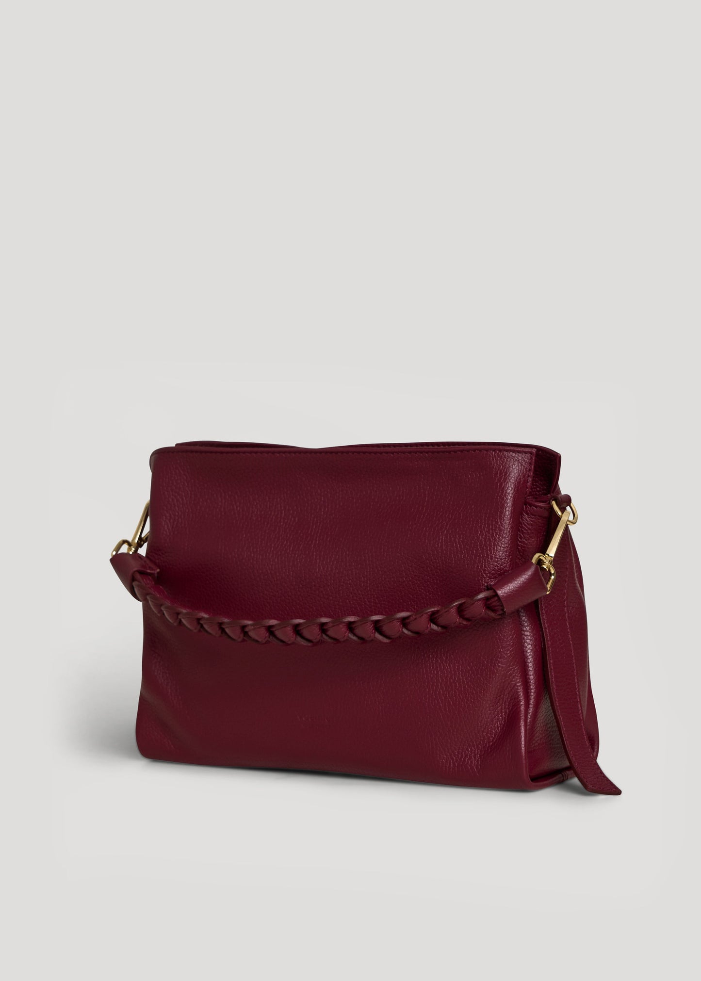 Set Presenza quotidiana | Braid in pelle Borgogna