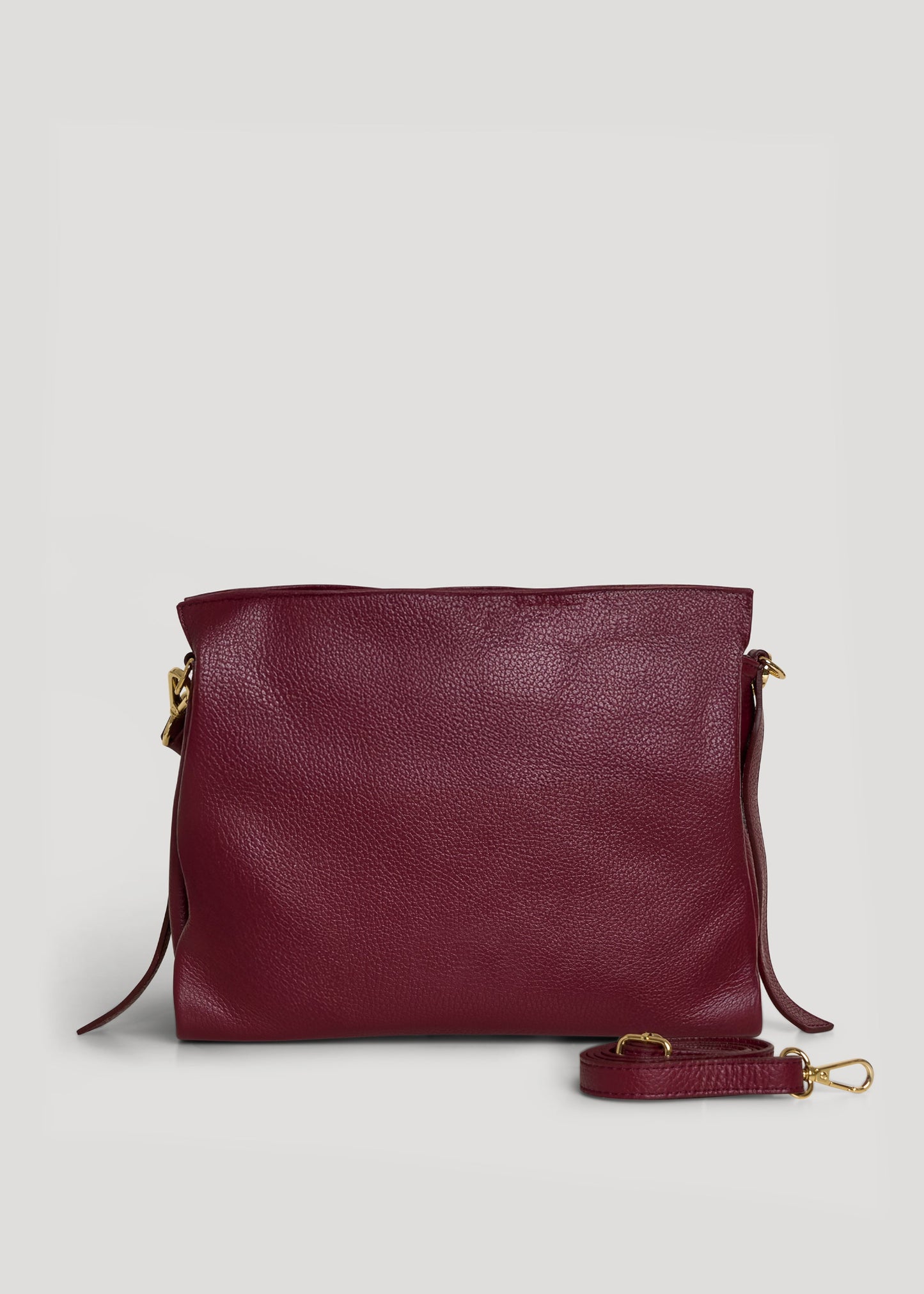 Borsa Braid in pelle Dollaro Borgogna