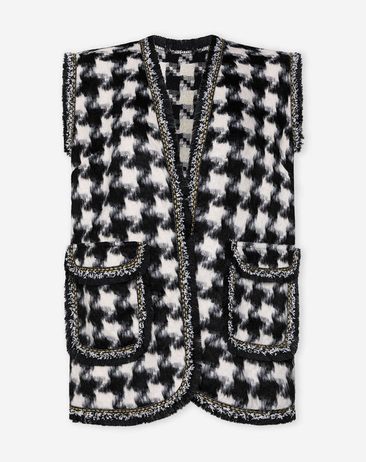 PIED DE POULE GILET