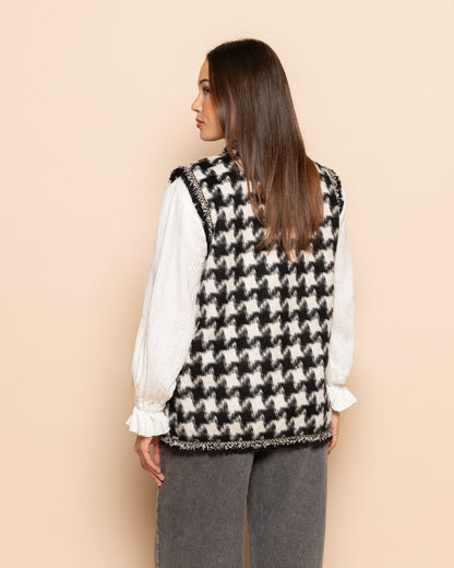 PIED DE POULE GILET