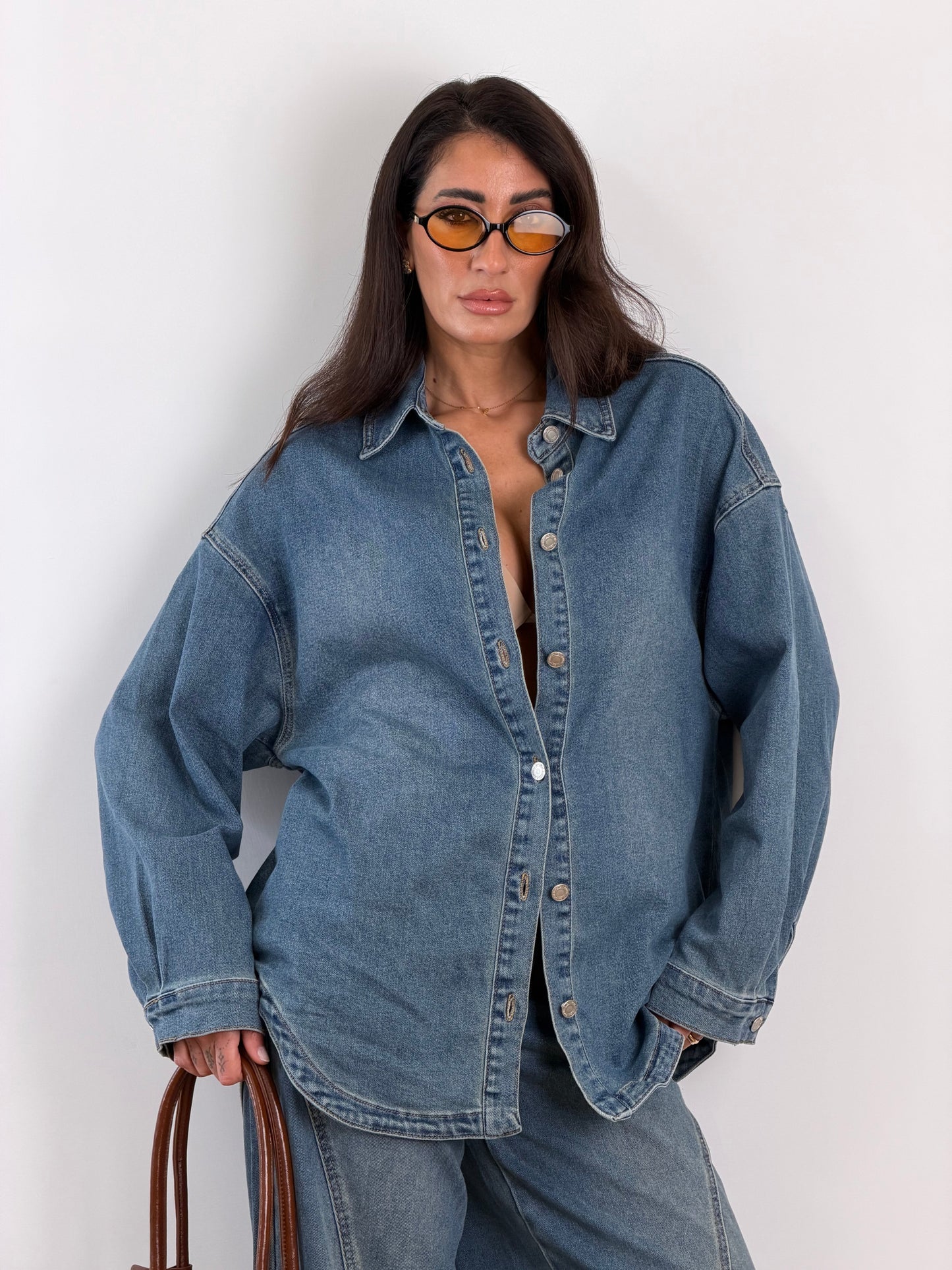 Camicia Shacket denim MI25185