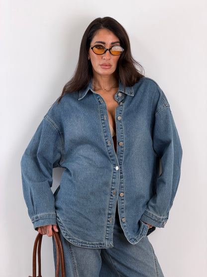 Camicia Shacket denim MI25185