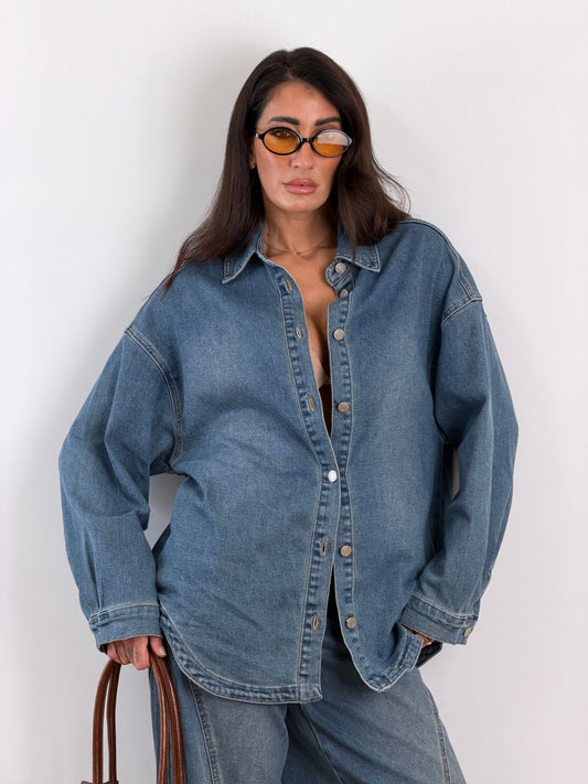 Camicia Shacket denim MI25185