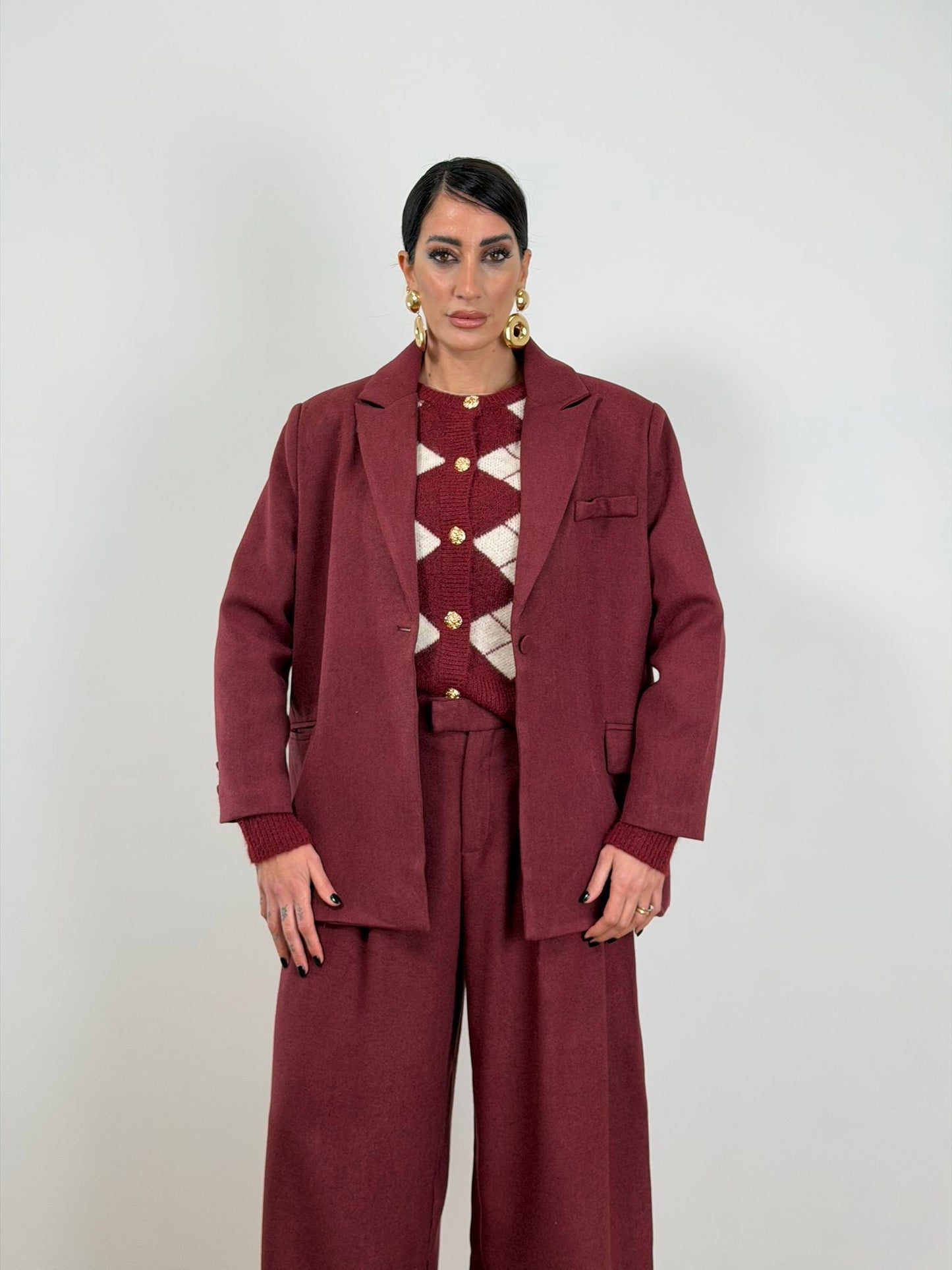 Tailleur bordo easy chic 12550