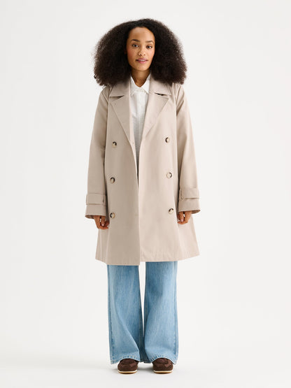 Alessia™ – Gabardina Midi Clásica