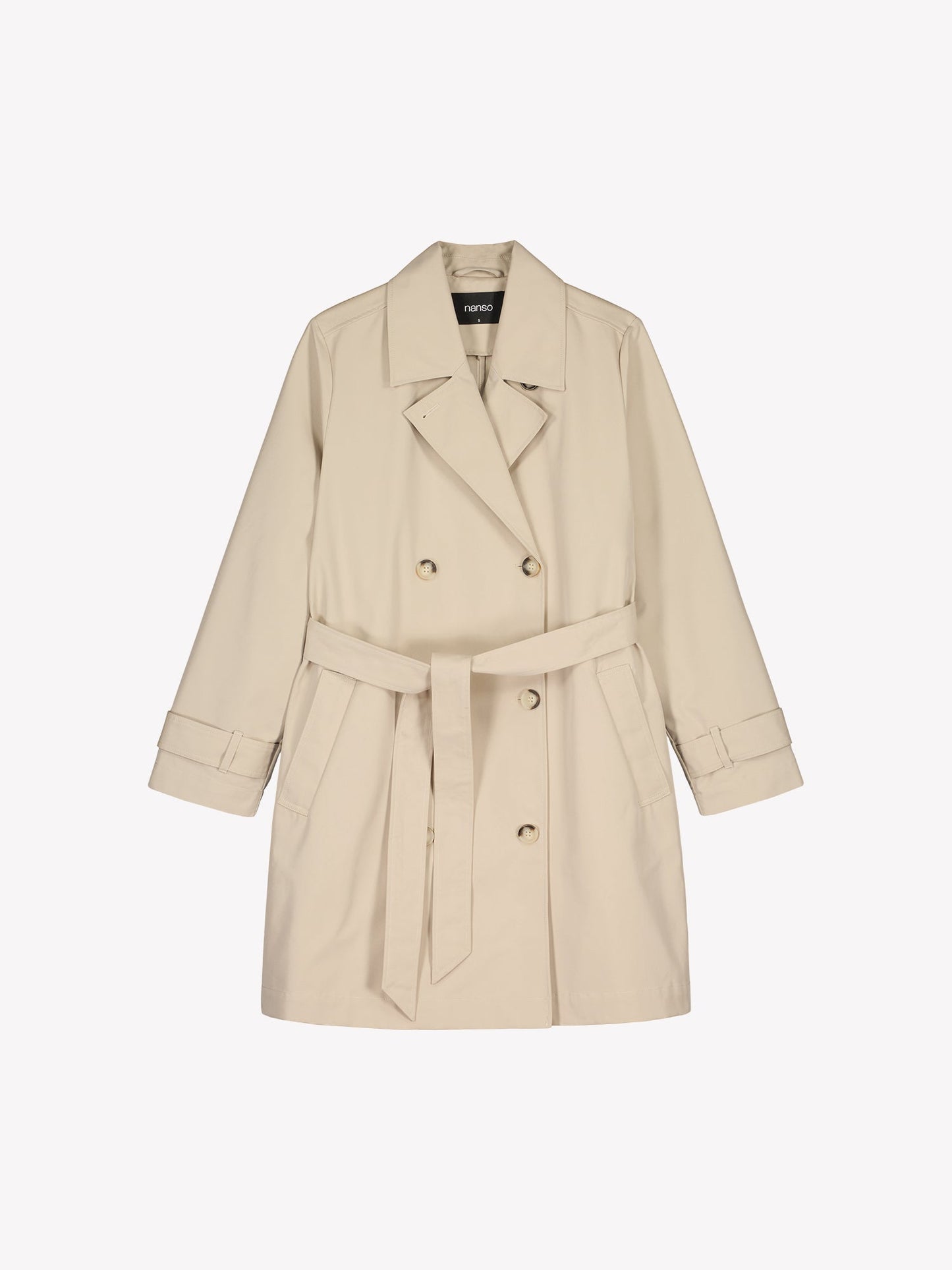 Alessia™ – Gabardina Midi Clásica