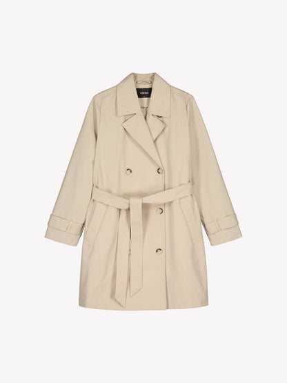 Alessia™ – Gabardina Midi Clásica