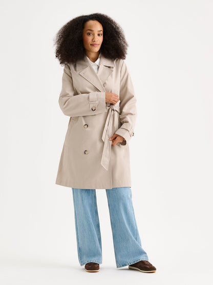 Alessia™ – Gabardina Midi Clásica
