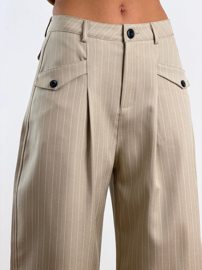 Pantaloni Pinstripe Sabbia W50169