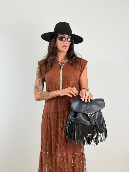 Abito Gipsy chic mattone 3340