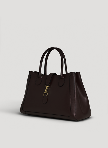 Borsa Chloe in pelle spazzolata Testa di moro