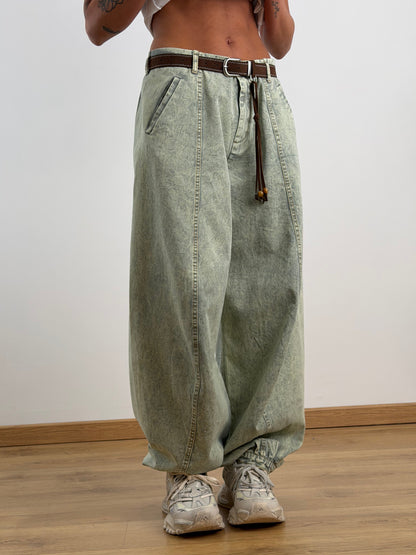Jeans sfumato verde TR811