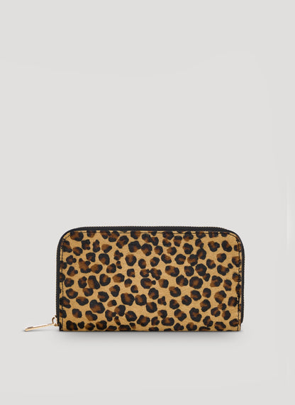 Portafoglio Voemièn Grande Limited Edition in pelle Calf Hair Leopardata