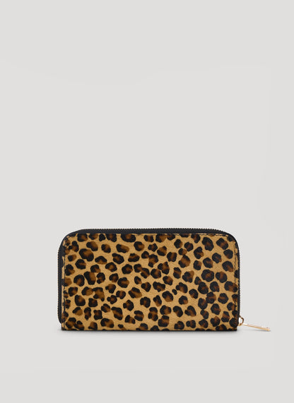 Portafoglio Voemièn Grande Limited Edition in pelle Calf Hair Leopardata