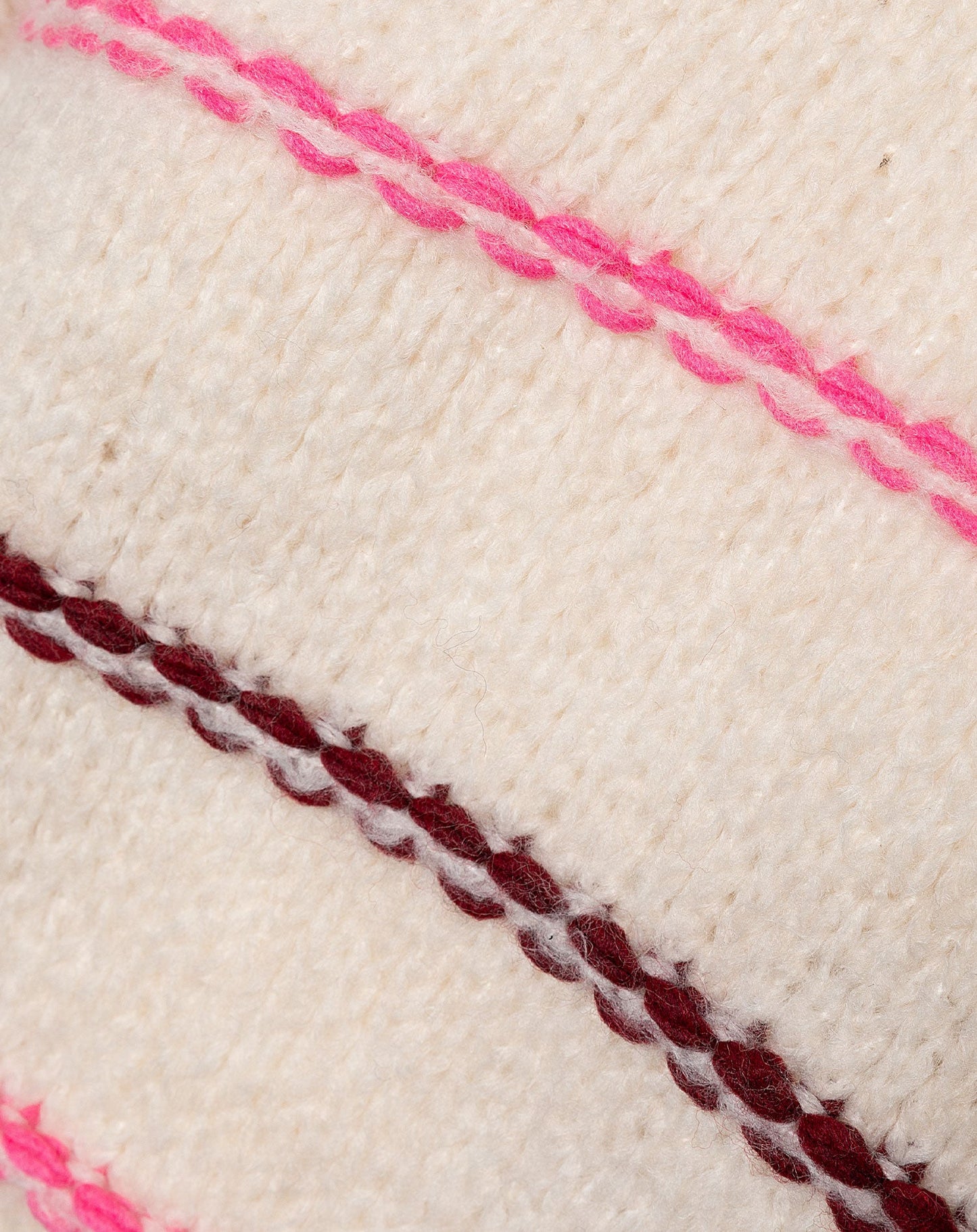 CONTRAST STRIPE KNIT CRÈME