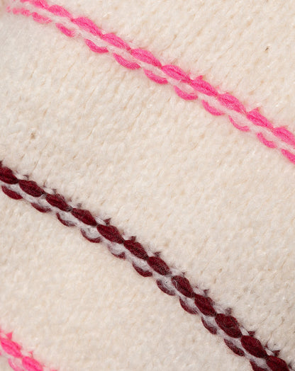CONTRAST STRIPE KNIT CRÈME