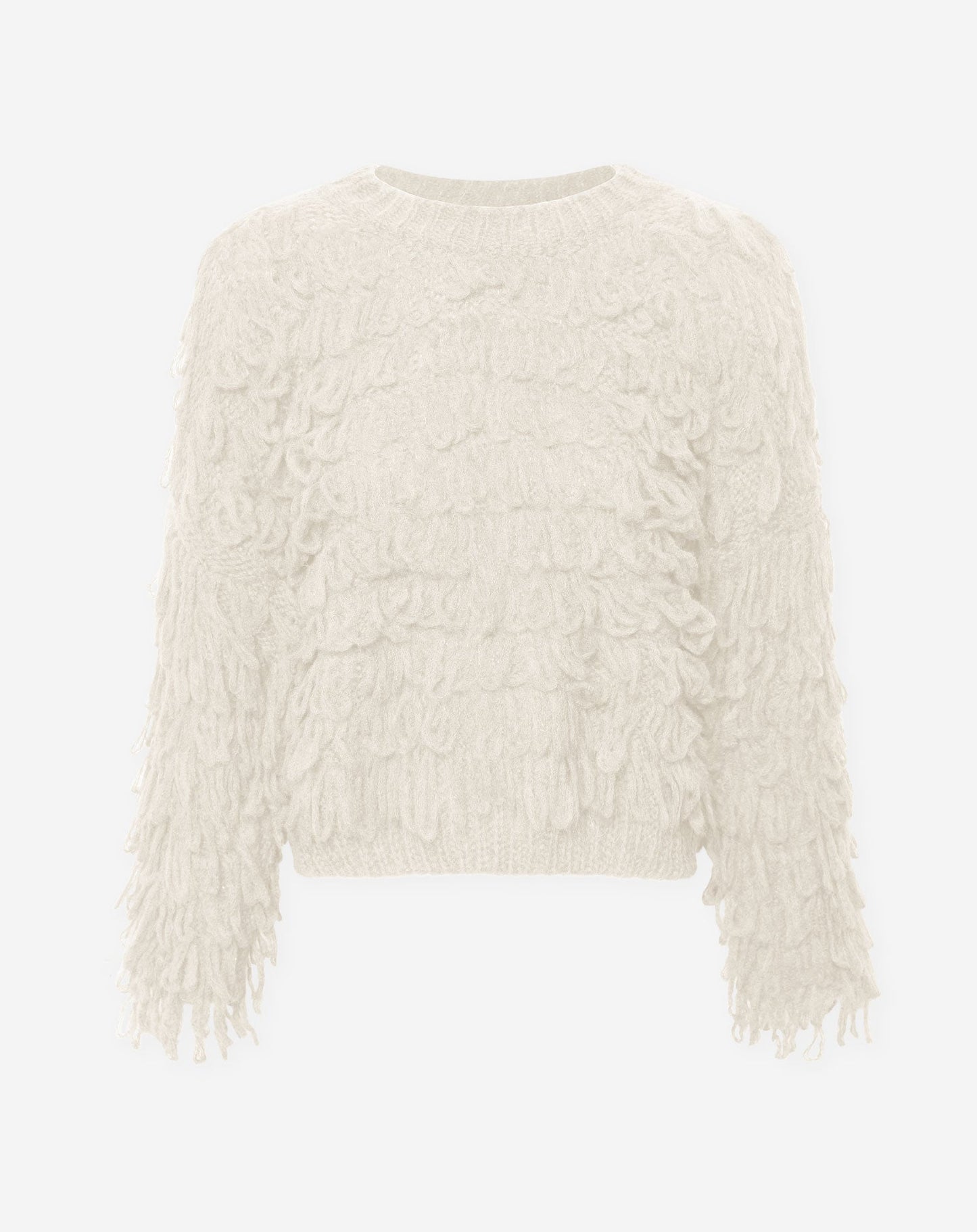 EMMA LOOP KNIT CRÉME