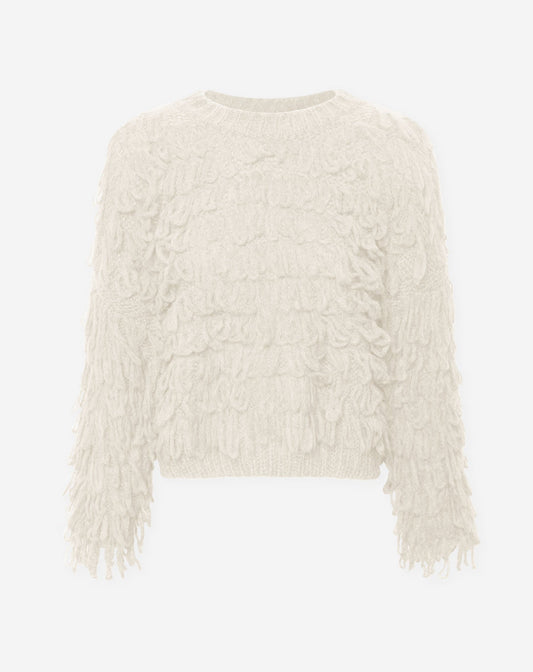 EMMA LOOP KNIT CRÉME