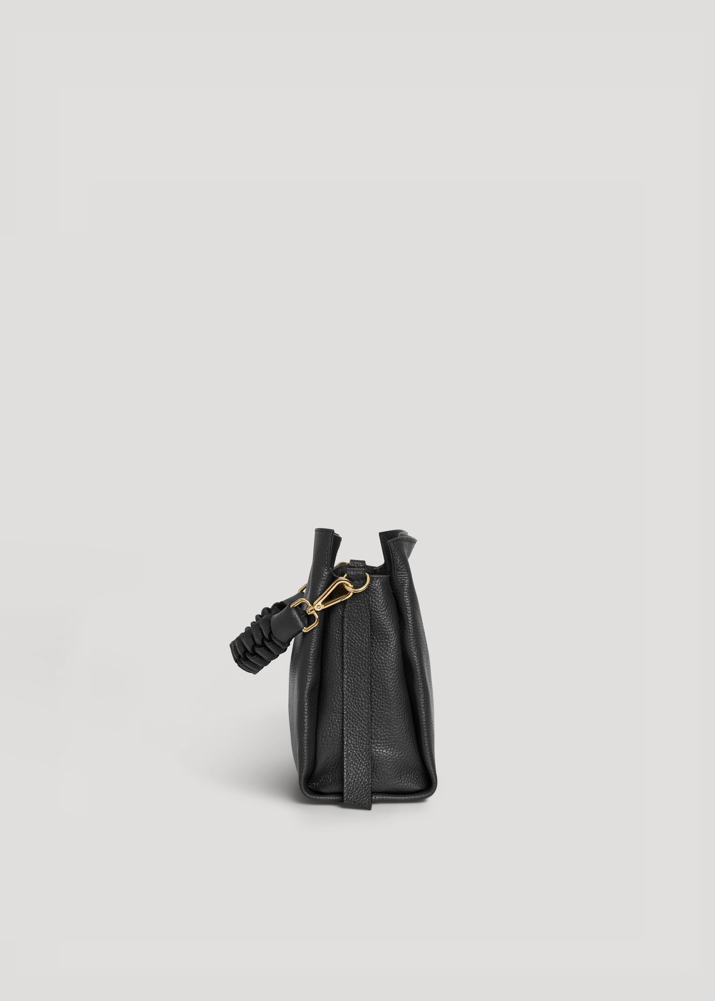 Borsa Braid Micro in pelle Dollaro Nera