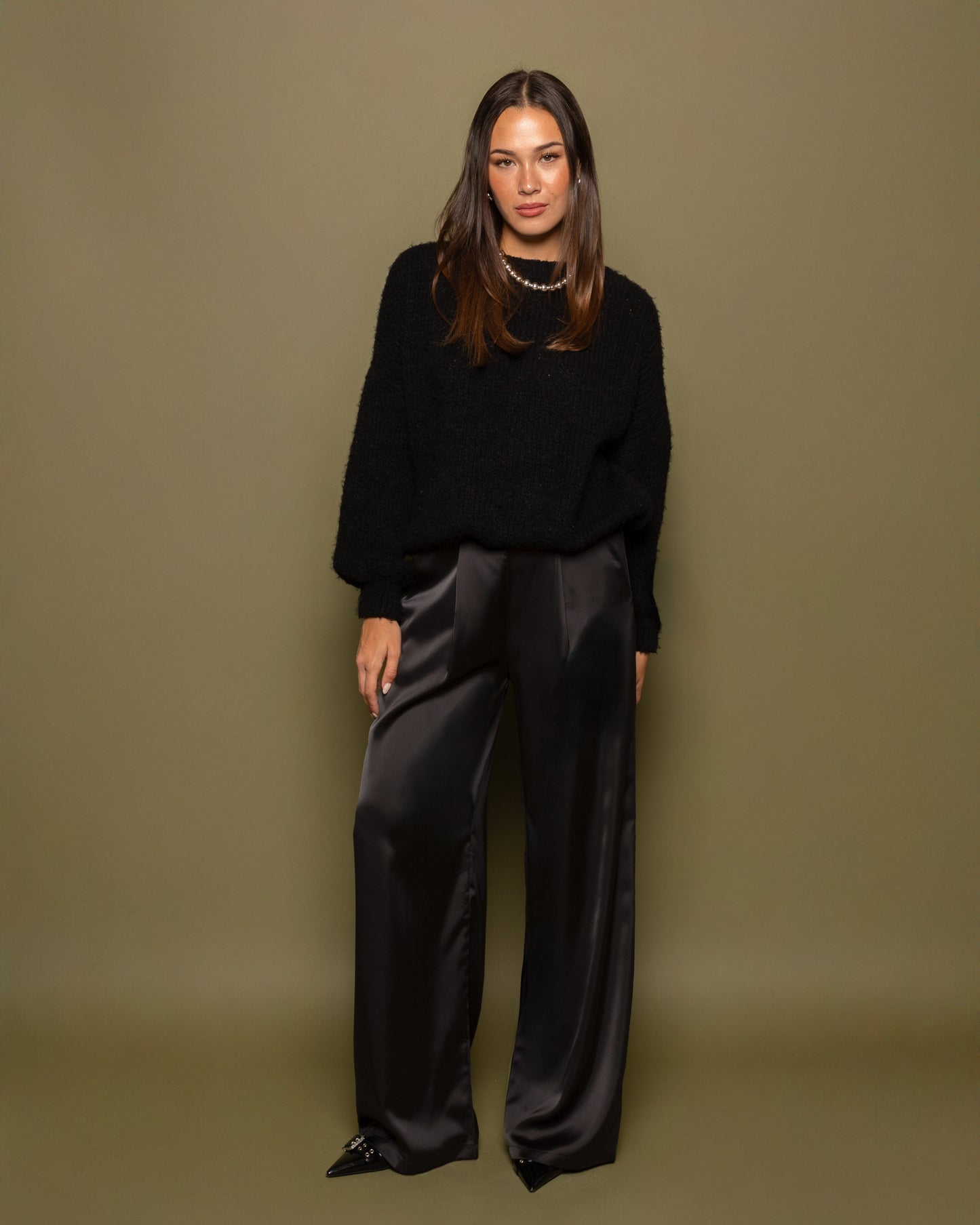 JAMIE KNIT ZWART