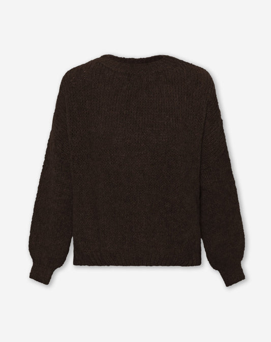 JAMIE KNIT DONKERBRUIN