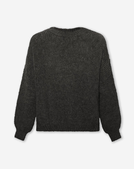 JAMIE KNIT DONKERGRIJS
