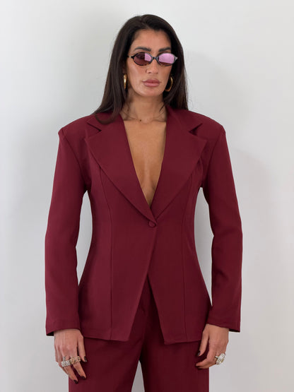 Tailleur corsetto bordó 6865