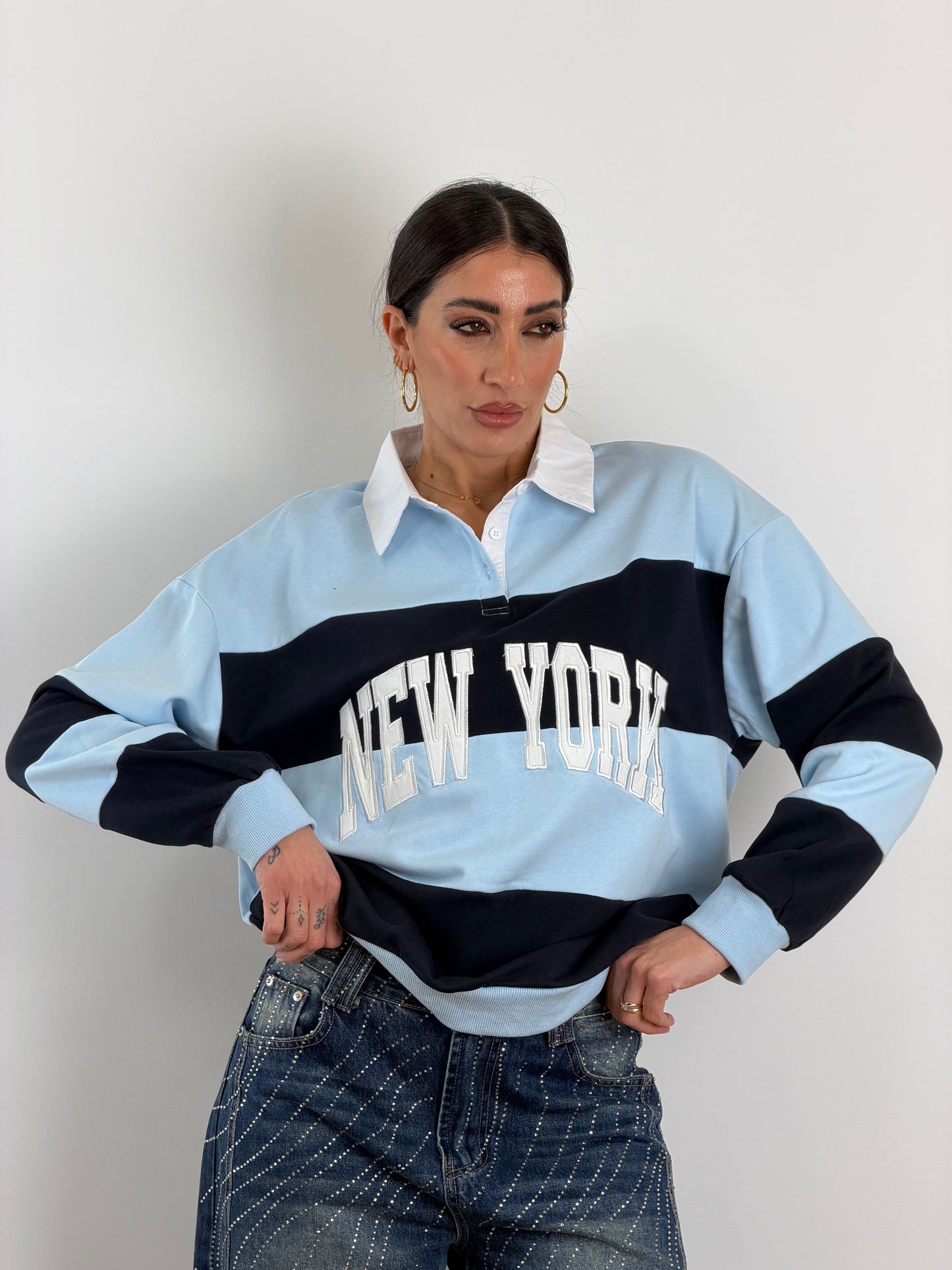 Polo NY azzurra G67575