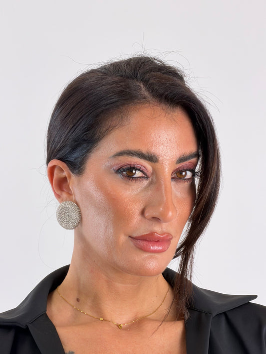 Orecchini bottone Silver