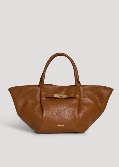 Borsa Charlène in Pelle Togo Cuoio