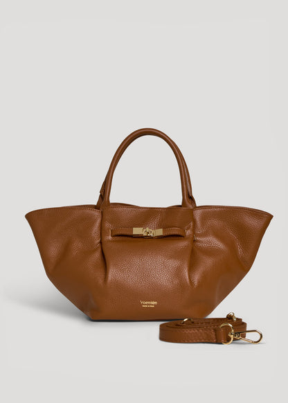 Borsa Charlène in Pelle Togo Cuoio