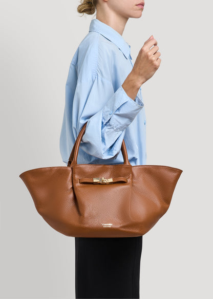 Borsa Charlène in Pelle Togo Cuoio