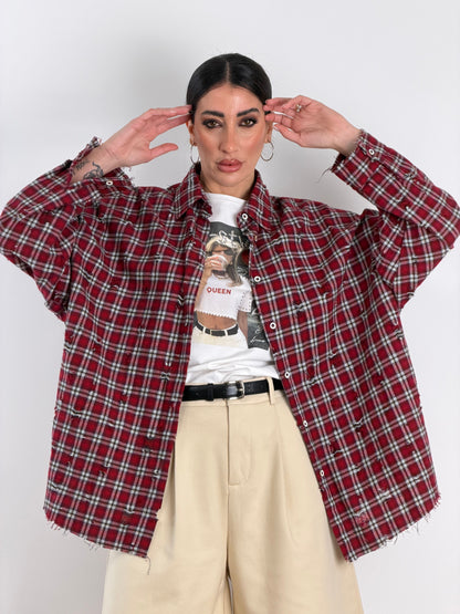 Camicia quadri rossa 5493
