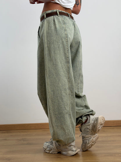 Jeans sfumato verde TR811