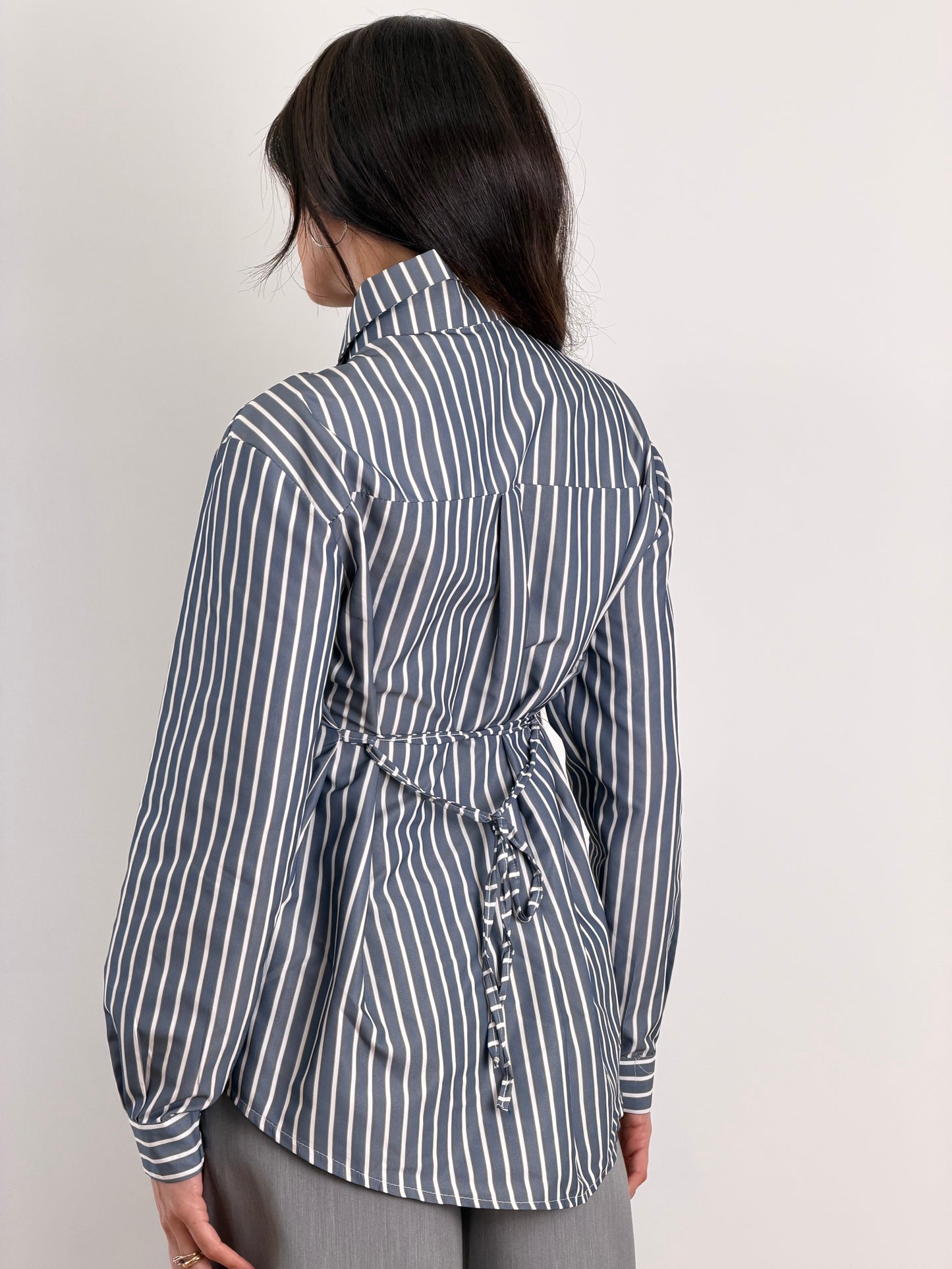 Camicia cravatta blue m13410