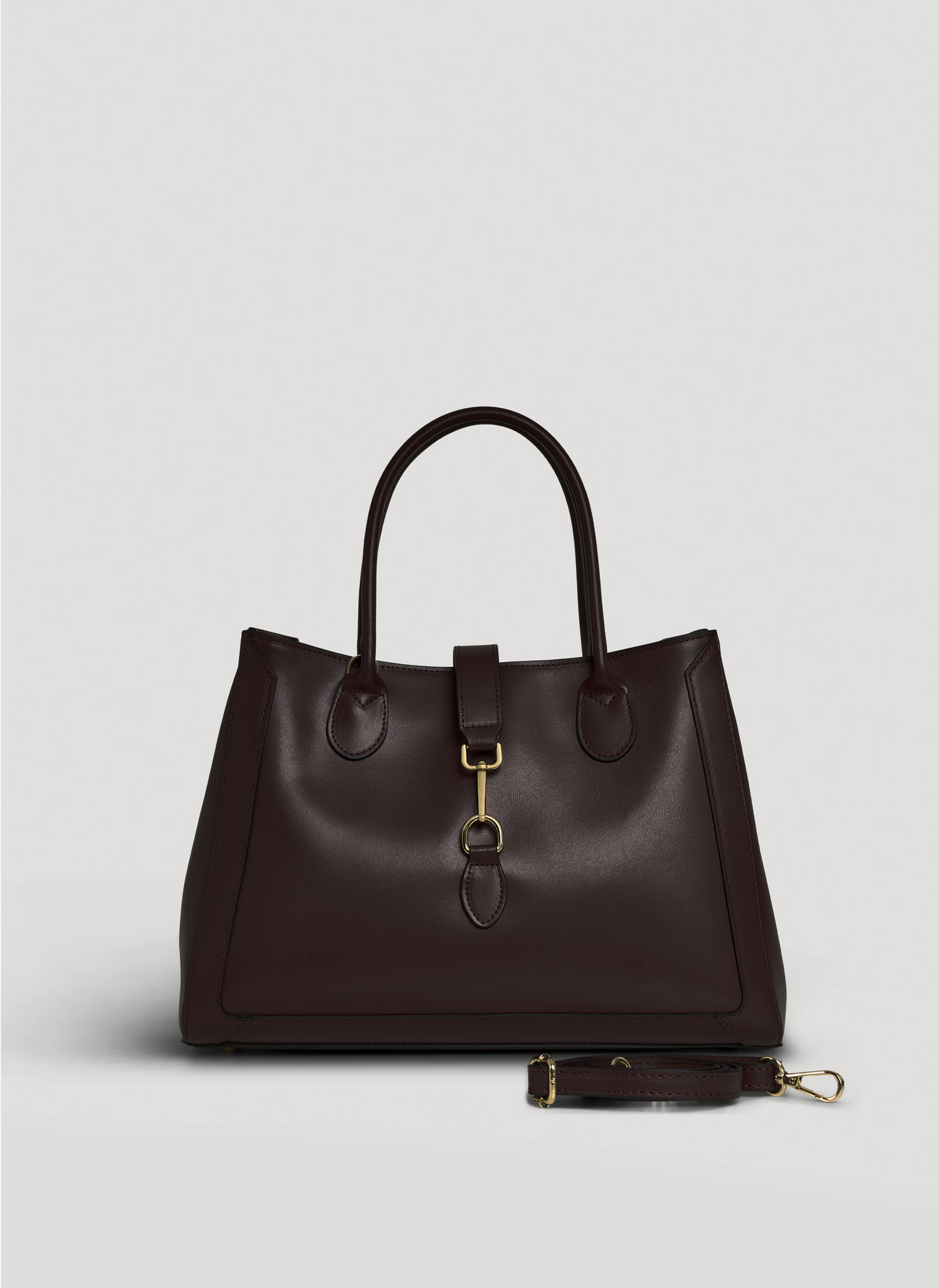 Borsa Chloe in pelle spazzolata Testa di moro