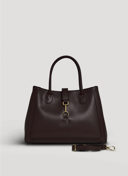Borsa Chloe in pelle spazzolata Testa di moro