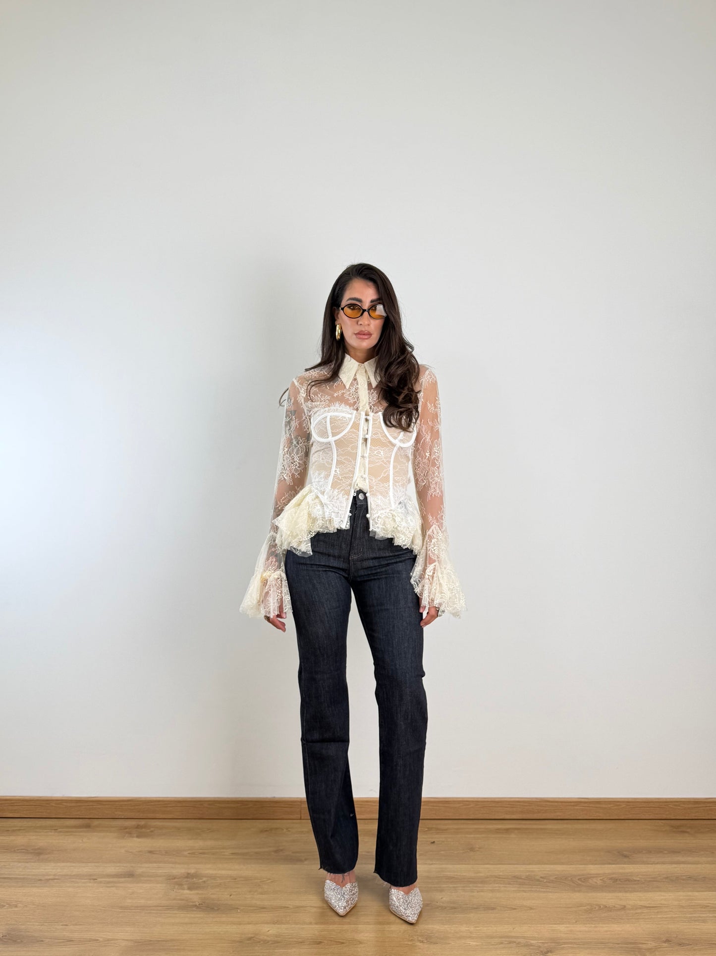 Camicia Romantic Avorio Y01